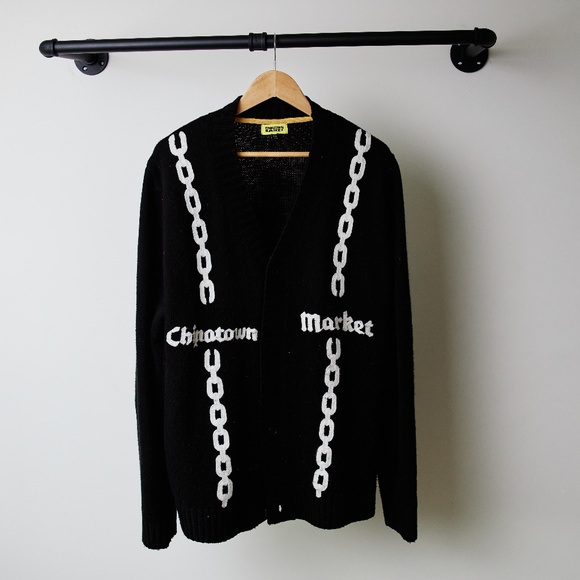 Mens Chinatown Market Cardigan, S XXL
